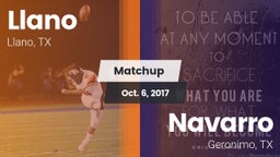 Matchup: Llano  vs. Navarro  2017
