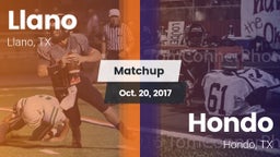Matchup: Llano  vs. Hondo  2017