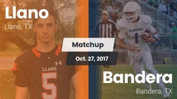 Matchup: Llano  vs. Bandera  2017