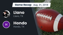 Recap: Llano  vs. Hondo  2018