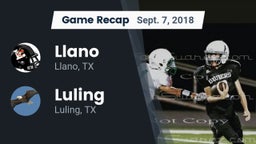 Recap: Llano  vs. Luling  2018