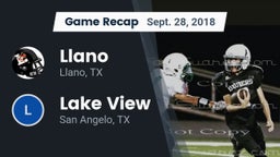 Recap: Llano  vs. Lake View  2018