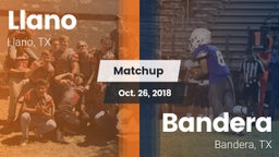 Matchup: Llano  vs. Bandera  2018