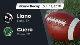 Recap: Llano  vs. Cuero  2018