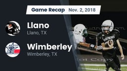 Recap: Llano  vs. Wimberley  2018