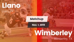 Matchup: Llano  vs. Wimberley  2019