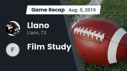Recap: Llano  vs. Film Study 2019