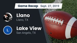 Recap: Llano  vs. Lake View  2019