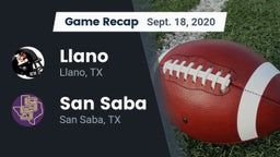 Recap: Llano  vs. San Saba  2020