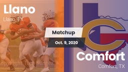 Matchup: Llano  vs. Comfort  2020