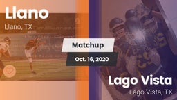 Matchup: Llano  vs. Lago Vista  2020