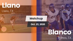 Matchup: Llano  vs. Blanco  2020
