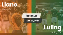 Matchup: Llano  vs. Luling  2020