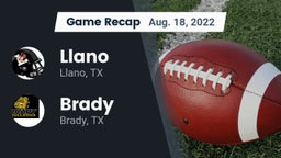 Recap: Llano  vs. Brady  2022