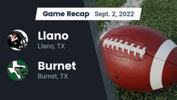 Recap: Llano  vs. Burnet  2022