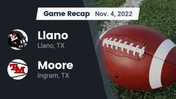 Recap: Llano  vs. Moore  2022