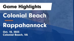 Colonial Beach  vs Rappahannock Game Highlights - Oct. 10, 2023
