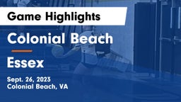 Colonial Beach  vs Essex Game Highlights - Sept. 26, 2023