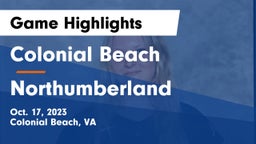Colonial Beach  vs Northumberland Game Highlights - Oct. 17, 2023