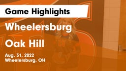 Wheelersburg  vs Oak Hill  Game Highlights - Aug. 31, 2022