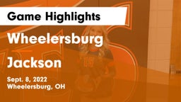Wheelersburg  vs Jackson  Game Highlights - Sept. 8, 2022