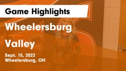 Wheelersburg  vs Valley  Game Highlights - Sept. 15, 2022