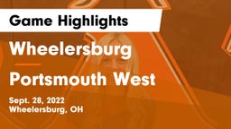 Wheelersburg  vs Portsmouth West  Game Highlights - Sept. 28, 2022