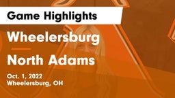 Wheelersburg  vs North Adams  Game Highlights - Oct. 1, 2022
