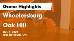 Wheelersburg  vs Oak Hill  Game Highlights - Oct. 4, 2022