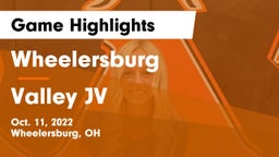 Wheelersburg  vs Valley JV Game Highlights - Oct. 11, 2022