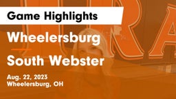 Wheelersburg  vs South Webster  Game Highlights - Aug. 22, 2023