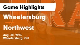 Wheelersburg  vs Northwest  Game Highlights - Aug. 30, 2023