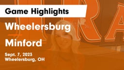 Wheelersburg  vs Minford  Game Highlights - Sept. 7, 2023