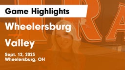 Wheelersburg  vs Valley  Game Highlights - Sept. 12, 2023