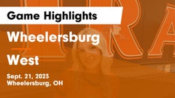 Wheelersburg  vs West Game Highlights - Sept. 21, 2023