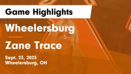 Wheelersburg  vs Zane Trace  Game Highlights - Sept. 23, 2023