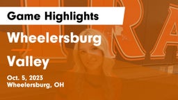 Wheelersburg  vs Valley  Game Highlights - Oct. 5, 2023
