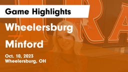 Wheelersburg  vs Minford  Game Highlights - Oct. 10, 2023