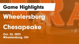 Wheelersburg  vs Chesapeake  Game Highlights - Oct. 24, 2023