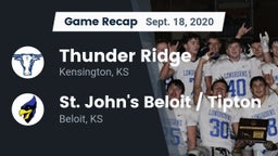Recap: Thunder Ridge  vs. St. John's Beloit / Tipton 2020