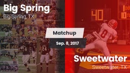 Matchup: Big Spring High vs. Sweetwater  2017