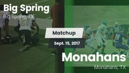 Matchup: Big Spring High vs. Monahans  2017