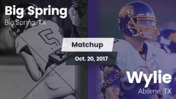 Matchup: Big Spring High vs. Wylie  2017