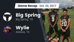 Recap: Big Spring  vs. Wylie  2017
