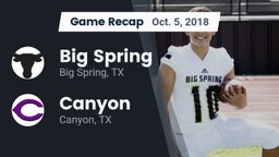 Recap: Big Spring  vs. Canyon  2018