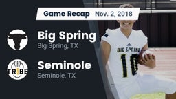 Recap: Big Spring  vs. Seminole  2018