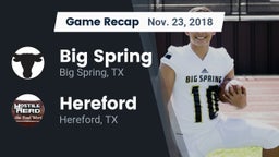 Recap: Big Spring  vs. Hereford  2018