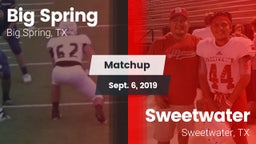 Matchup: Big Spring High vs. Sweetwater  2019