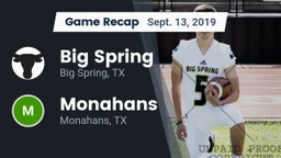 Recap: Big Spring  vs. Monahans  2019