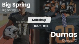 Matchup: Big Spring High vs. Dumas  2019